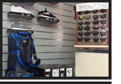 SunCloud sunglasses and travel bags