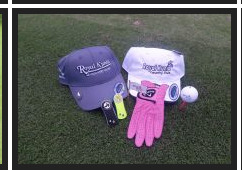 Royal Kunia logo caps, gloves, and balls